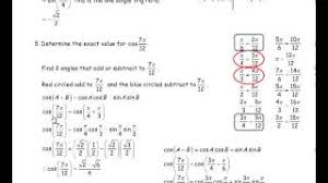 Organise your work into paragraphs use an informal style use descriptive words and phrases use direct speech include details of why. Mhf4u Unit 4 Test Review Solutions Trigonometry Youtube