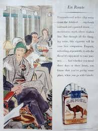 Camel (id) marca di sigarette statunitense (it); Ad Campaign Camel Cigarettes 1930 The Vintage Traveler