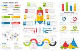 Infographics Report Financial Charts Diagrams Bar Chart Graph