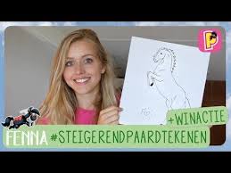 Steigerend Paard Tekenen Winactie Fenna Pennytv Youtube Paard Tekeningen Paarden Tekenen