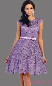 Short Lilac Lace High Neck Dress With A Satin Bow This Light Purple Dress With A Flowy Skirt Its Light Purple Dress Confirmation Dresses High Neck Lace Dress