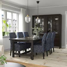 4.4 out of 5 stars. Nordviken Bergmund Table And 6 Chairs Black Ryrane Dark Blue Ikea