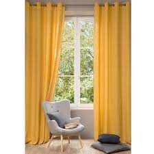 Trouvez celui qui vous correspond parmi notre sélection d'une centaine de en coton, en lin ou en velours, uni ou à motifs, trouvez le look idéal pour décorer votre nid. Rideau En Lin Lave Jaune A L Unite 130x300 Maisons Du Monde Rideaux Lin Rideaux Rideau Jaune
