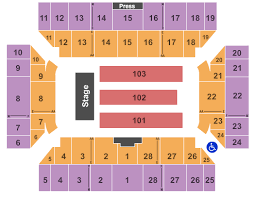 Floyd Maines Veterans Memorial Arena Seating Chart Binghamton