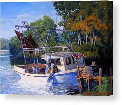 Lafitte Skiff Canvas Print