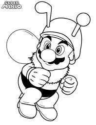 All we ask is that you recommend our content to friends and family and share your masterpieces on your website, social media profile, or blog! Super Mario Brothers Wearing Bee Costume Coloring Page Color Luna Super Mario Coloring Pages Mario Coloring Pages Mermaid Coloring Pages