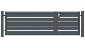 Gartentor Sichtschutz Alu 2 Flg Metallbau Onlineshop De Gartentor Sichtschutz Tor