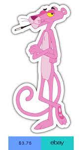 The Pink Panther Cartoon Car Bumper Sticker Decal 3 Or 5 Pink Panther Cartoon Pink Panthers Pink Panter