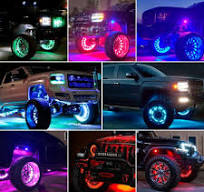 Chasing RGB Wheel Lights for Trucks, with Turn Signal And Braking Function