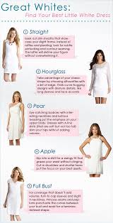 Great Whites Find Your Best Little White Dress Apple Shape Fashion Dresses For Apple Shape Dress Body Type