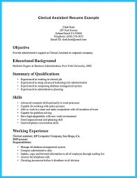clerical assistant resume samples