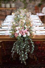 Wedding Dining Table Long Dining Table Wedding Decoration Table Decoration Table Flowers Tabl Wedding Centerpieces Wedding Table Decorations Wedding Table