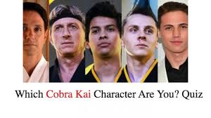 These funny and thoughtful questions for all ages are not only a totall. Which Cobra Kai Character Are You Quiz Cobra Kai Dojo Karate Kid Cobra Kai Kai
