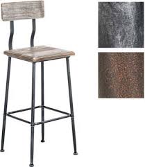 Industrial Design Barhocker Queens Mit Lehne 4 Beine Materialmix Holz Metall Rund Sitzhohe Ca 75 Cm Jetzt Bestellen Unter Barhocker Hocker Esszimmer Bar