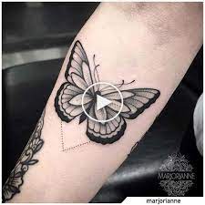 Butterfly Tattoo Black And White White Butterfly Tattoo Butterfly Tattoo Hand Tattoos