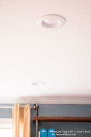 Inset ceiling lights allow for the installation of different sorts of bulbs that can also be easily replaced. Remodelaholic How To Install Recessed Lights Without Attic Access