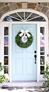 Front Doors Door Design Color Benjamin Moore Spring Rain Beautiful Homes Of Instagram Ho Painted Front Doors Exterior Paint Colors For House Front Door Colors