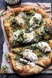 Pesto Potato And Burrata Pizza Half Baked Harvest Recipe Food Pesto Potatoes Recipes