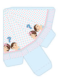 caixa cone cha revelacao - OrigamiAmi