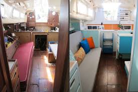 Not Quite Seasoned But Very Well Salted Before Afters Sailboat Interior Boat Interior Boat Decor