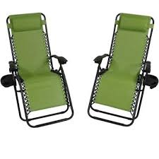 sunnydaze decor oversized green zero gravity sling patio lounge chair with cupholder 2 pack tl 468 the home depot gravity chair zero gravity chair sunnydaze decor