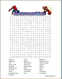 Superhero Wordsearch Super Hero Activities Superhero Classroom Superhero Classroom Theme