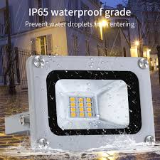 Designed with pir sensor specification: 10w 12v Led Flood Light Motion Sensor 12 Led Outdoor Courtyard Spotlight Warm