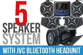 Polaris Rzr Xp1000 Complete Ssv Works 5 Speaker Plug Play System With Jvc