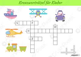 Des heures de plaisir et d'amusement avec des centaines de petits jeux à imprimer : Mots Croises Pour Les Enfants En Allemand Avec Des Vecteur Stock Crushpixel