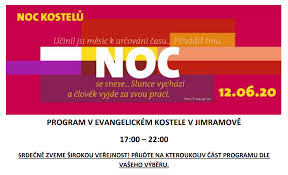 Letošní noc kostelů v pátek 12. Noc Kostelu Jimramov Obec Novy Jimramov