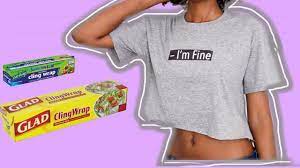 All opinions and stories are my own. Diy Clothes T Shirt Print Using Plastic Food Wrap Youtube