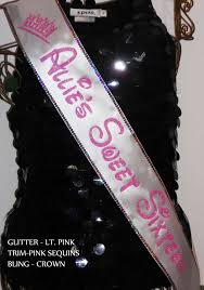 Sweet 16 Birthday Crown And Sash Sweet 16 Sash By Sashanation Sweet 16 Sash Sweet 16 Sweet Sixteen