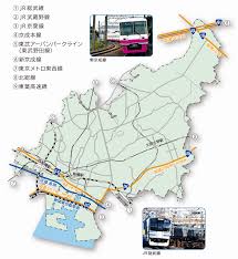 昭和40年 地図[最新都市精図 市川・船橋]市川市.船橋市バス路線