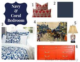 Doesn't this palette scream seaside to you? Navy Coral It Is Whats Ur Home Story
