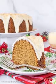 Eggnog Bundt Cake This Easy Homemade Cake Has Eggnog In The Cake And In The Glaze It Is The Perfect Chri Eggnog Cake Easy Homemade Cake Cake Frosting Recipe