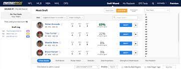 Fantasy football home fantasy football rankings fantasy mock drafts mock draft simulator fantasy football adp daily fantasy sports fantasy this mock draft will be updated at various points throughout the year leading up to the 2021 nba draft. Fantasy Baseball Mock Drafts Cheat Sheets Draft Software