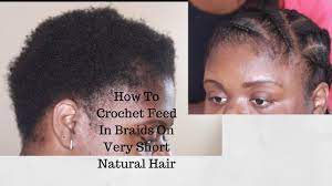 The thick braids can mark different sections with smaller, more intricate braids in between them. How To Crochet Cornrow Braids On Very Short Natural Hair Youtube