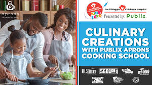 Natural tees painted on the ground. Publix Aprons Cooking School