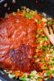 Marinara Sauce Sweet Chili Sauce Diced Green Peppers Diced Red Peppers And Diced Onions In 2020 Beef Recipes Easy Stuffed Peppers Pork Meatloaf
