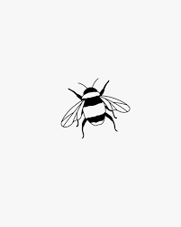 Bumble Bee Doodle Small Tattoo Design Idea Minimalist Logo Custom Logo For Sale Premad Black And White Doodle Small Tattoo Designs Black And White Stickers