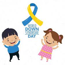 Los niños con discapacidades diferentes llegan a nuestras vidas, para dejar huellas en nuestros corazones que nunca se borrarán. Dia Mundial Del Sindrome De Down Tarjeta De Felicitacion Simbolica Campana De Color Vector Premium
