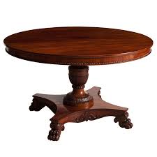 Antique Round Center Pedestal Table In Mahogany Northern Europe C 1850 Dining Table Pedestal Dining Table Round Entry Table
