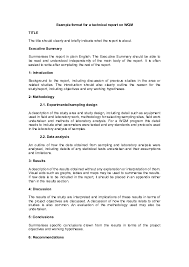 The methodology should be linked back to the literature to explain why you are using certain methods, and the academic basis of your choice. Doc Example Format For A Technical Report On Wqm Luqman Norbashah Academia Edu