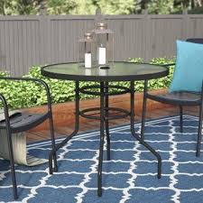 Year Round Outdoor Patio Tables Wayfair Bistro Table Steel Dining Table Metal Dining Table