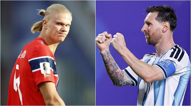 Erling Haaland, rendido a los pies de Messi tras el hat-trick contra  Argelia: "Está loco" | TN