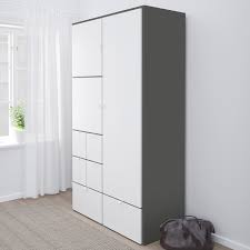 , was sie zu den 1anzeigen ikea rakke schrank kleiderschrank zum besten preis sind. Visthus Kleiderschrank Grau Weiss 122x59x216 Cm Ikea Deutschland