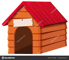 Doghouse Made Of Wood Stock Vector C Blueringmedia 137234996