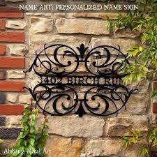 Beautiful Decorative Iron Works Personalized Wall Art Name Art Metal Wall Art