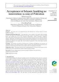 Bank islam | unimas branch. Pdf Acceptance Of Islamic Banking As Innovation A Case Of Pakistan