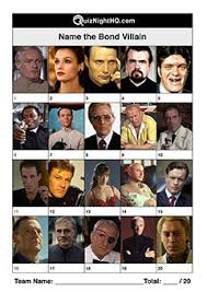 Speculation over who could be the next james bond is in full swing. Movie Villains 001 James Bond Quiznighthq